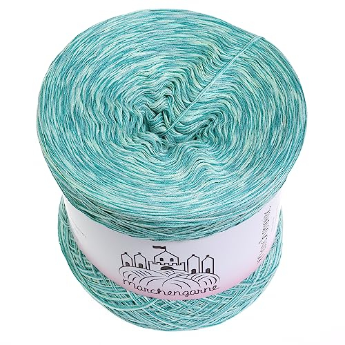 Farbverlaufsgarn Meliert 300g - 1140m 4 fädig Bobbel Wolle handstrickgarn stricken häkeln (Grenzenlos)