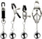 Edelstahl Nippelklemmen mit Gewicht Kugeln, Nippel Clamps Stimulation Set Brustwarzen Klemmen Nippel Stretcher Sex Toy SM Bondage Erotik Sexpielzeug für Frauen Männer