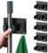 DQZSY 5 Pieces Broom Holder Wall self-Adhesive Holder Broom Adhesive Device Holder,Individual Broom Holder, No Drilling Wall Mount Scrubber Stainless Steel Tool
