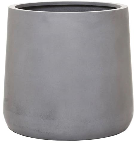 VIVANNO Pflanzkübel in Beton-Optik, Fiberglas, Frostsicher und Wetterbeständig, 50x50 cm, für Außen und Innen