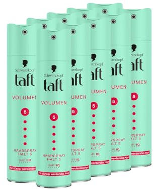 TAFT Haarspray Volumen (10 x 250 ml), Haltegrad 5, für feines und dünner werdendes Haar, vegane Formel*, Haarspray