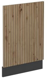 Vicco Frontblende R-Line, Artisan-Eiche/Anthrazit, 45 cm ohne Arbeitsplatte