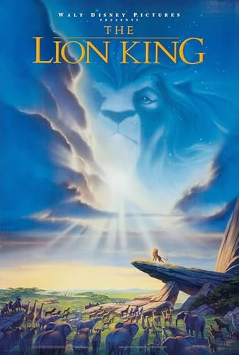 The Lion King 1994 1 Poster A4 - Wall Art Home Decor Movie Poster Canvas Film Cinema Retro Vintage Cult Classic Nostargic Saga Modern reprint we print any poster for you randless 80er 90s 70s 60s 40