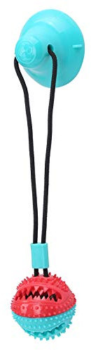 Beufee Giocattoli interattivi per cani, Giochi in corda per cani Ventosa per cani Giocattolo da rimorchiatore Giocattolo per cani Ventosa da masticare Giocattolo per cani con ventosa per (rojo azul)