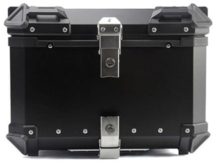 POIBNZ Motorrad Topcase für Honda Vision 110 2012-2023, Multifunktionale Wasserdicht Tragbares Motorradkoffer, Motorrad Reise Aufbewahrungsbox Sicher und Langlebig,55L-Black