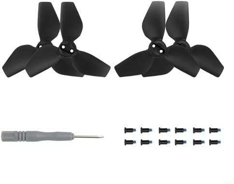 Besttoolifes Propellers For DJI NEO, Propellers Lightweight Drone Wing Quick Release Foldable Wings Drone Propellers With Screws And Screwdriver(Black two pairs)