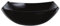 UNIQUE HOME LIVING Salad Bowl, Black Opal Glass Salad Serving Bowl Fruit Bowl for Kitchen or Table, Microwave and Dishwasher Safe - 24cm (170ml)