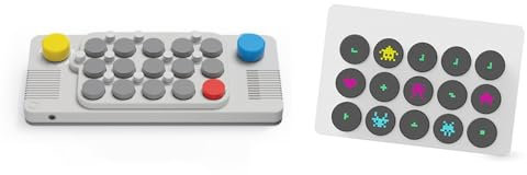 Clavier de musique de poche Clavier portable Débutant débutant Clavier MIDI Accessoires de musique tendance Profitez d'une expérience musicale à tout moment, n'importe où(Music keyboard+pixel keycap)