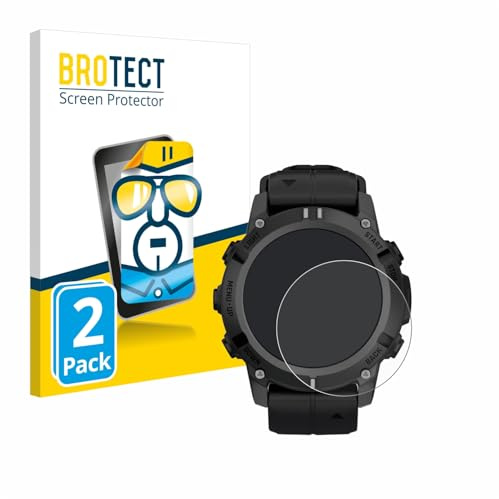 BROTECT Schutzfolie für Garmin Descent G2 | 2 Stück Transparenter Displayschutz Made in Germany Klare Displayschutz-Folie Clear Einfache Montage Case-Friendly