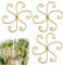 Lot de 3 stabilisateurs de tige de plantes Iron Monstera - Stabilisateurs pour plantes d'intérieur en fer - Supports de tige réutilisables - Accessoires de croissance pour une croissance saine