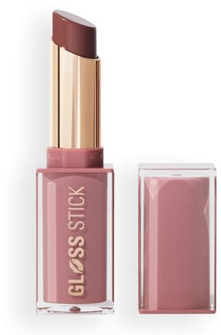 Revolution Pout Lip Gloss, Hochglänzendes Lippen-Gloss mit Hyaluronsäure & Vitamin E, Vegan & Tierversuchsfrei, 3g, Creme Brulee Mauve