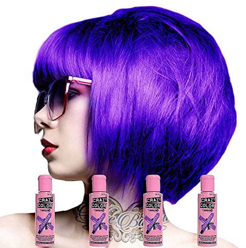 Crazy Color semipermanente pelo 4 unidades (Violette)