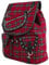 Banned Alternative Red Tartan Backpack Frauen Rucksack schwarz/rot