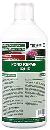 Teichpoint Pond Repair Liquid flüssig, verdrängt sicher Fadenalgen im Teich, Algen im Gartenteich (1 Liter)