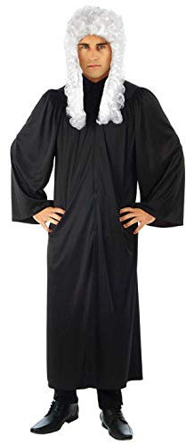Fun Shack Richterrobe Kostüm, Richter Kostüm Herren, Richter Kostüm Erwachsene, Richter Robe Karnevalskostüm Herren