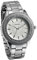 JewelryWe Montre Homme d’Affaires Quartz Analogique Plaqué Faux Diamant Cadran Longueur 22.5cm Argent Bracelet Acier Inoxydable Alliage Fantaisie avec Sac Cadeau