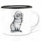 Ligarti® XXL Emaille Tasse (leicht & robust) | Camping Becher handveredelt in Deutschland | Kaffeetasse, Trinkbecher, Emaillebecher