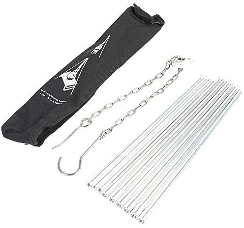 Tripod Grills, Foldable Barbecue Hanging Grills Hard Alumina Cooking Tripod for Picnic Camping Traveling Hiking Outdoor Catering Hiking Camping