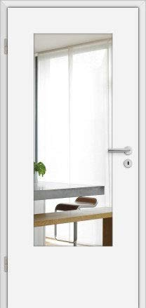 HORI® Zimmertür I Innentüre passend für alle Standard-Zargen mit DIN Größe I 1985 x 860 mm I DIN Links