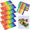 LYTIVAGEN 300 PCS Palos de Madera Multicolores Abedul Palitos de Colores Natural Palito de Helado para Manualidades Artesanía de DIY para Niños (6.5x1.5x0.1)