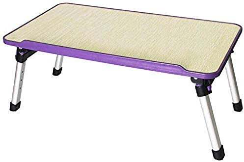RONGJJ Folding desk, Tables Desk Folding Portable Laptop Tables Dining Folding Computer Desk Writing Desk, Purple