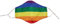 CN Community Maske Unisex Behelfsmaske Wendbar Maske Mund- und Nasenschutz Wendemaske mit Motiv (Regenbogen)