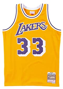 Mitchell & Ness NBA Los Angeles Lakers Swingman 2.0 Kareem Abdul-Jabbar Trikot Herren gelb/lila, M