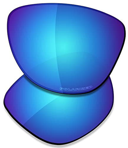 Saucer Lentilles de rechange premium pour lunettes de soleil Oakley Frogskins LX OO2043, High Defense - Glacier Blue Polarized, Talla única