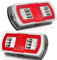 AGRISHOP 2PCS Feux Arrières De Remorque LED 4Fonction Feux Remorque LED 12/24V Ensemble,Lampe Lumière D'Immatriculation Feu,Lumière De Position à Effet Néon Feu Arrière Étanche Imperméable Homologué