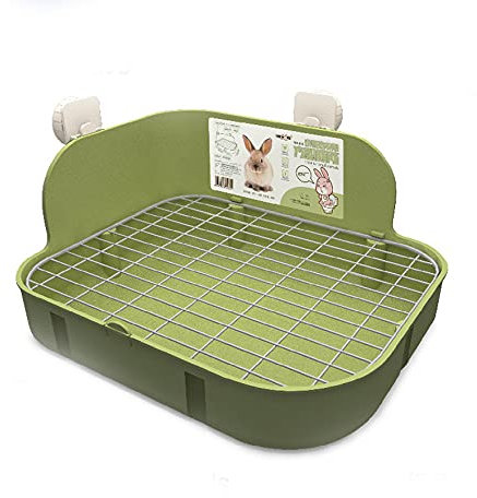 Siqi/coniglio Lettiera-Pet Angolo Lettiera Gabbia Vasino Trainer Rettangolare In Plastica/Piccolo Pet Toilette-A