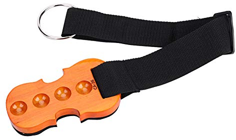 Cello Endpin Stopper Eujgoov Holz Cello Rutschfeste Platte Endpin Halter Rutschfeste Vorrichtung mit Riemen und O-Ring