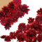 OrgMemory Künstliche Blumen, Fake Dahlien mit Stielen, Verschiedene Kunstblumen, Hochzeitsdeko Blumen Fuer Tisch, Tortendeko Hochzeit Essbar, Deko Blumen Fuer Hochzeitstorten(Burgund Dahlien)