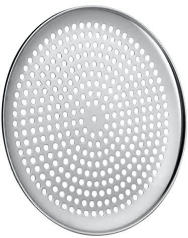 Cabilock Teglia Per Pizza Teglia Da Forno In Acciaio Inox Teglia Circolare Ventilata Teglia Da Forno Perforata Stile Tondo Piastra Per Pizza Teglia Da Forno Accessori Per Pizza