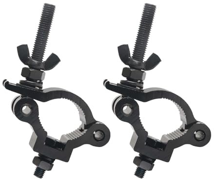 jindaaudio Bühnenlicht-Klemme, Beleuchtungs-Traversen-Klemmen für DJ-Licht, 38-42 mm, Schwarz