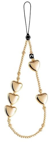 CASETiFY Heart Phone Charm - Hearts of Gold