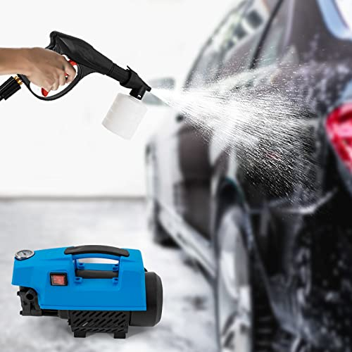Aohuada Nettoyeur haute pression automatique, 100 bar 10 l/min, kit de lavage de voiture, ménage, machine à laver portable, extérieur, 3 modes de nettoyage, étanchéité IPX5, MSKJ2JD0