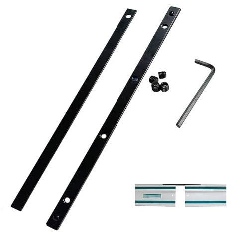 Yeeliv 2PCS Guide Rail Connector for Makita P-45777 Plunge Saw SP6000 198885-7, Guide Rail Connector Kit, Guide Rail Joining Bar Connector for Festool Bosch DeWALT