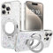 LEMAXELERS Glitter Phone Case for Apple iPhone 11 Sparkly Shiny Case with Kickstand Clear Mirror Makeup Pretty Cover for Girls Women Anti-Scratch Shell for iPhone 11 Transparent DJ.