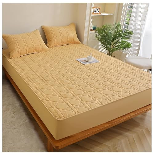 Atmungsaktiver Matratzenschoner, 360°-Wickelbezug, maschinenwaschbar, weich und bequem, Kühlmatte für Bett, Größe A (90 x 200 cm)