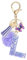 JSRQT Violet Porte-clés avec Lettre Initiale L Personnalisée Lettres Keychain Porte-clés pour Fille Femmes Porte-clés Lettre en Résine Charmes en Résine avec Pendentif Papillon Pampille Cadeaux Décor