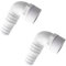 NUHFUFA Poolschlauch-Adapter, kompatibel mit Hayward SPX1105Z3/SPX1105Z4/SPX1091Z7 Anschluss für oberirdische Poolpumpe, Filter, Skimmer, 3,8 cm, 90 Grad, 2 Stück