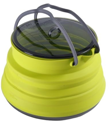 Bouilloire de camping | Cafetière pliable en silicone | Grande capacité de 1,5 L pour feu ouvert et eau bouillante, gadget de cuisine pour randonnée, voyage, pique-nique