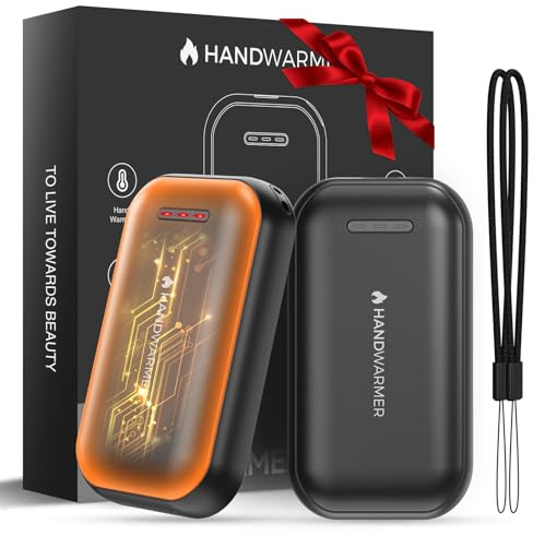 Hand Warmers Rechargeable, Magnetic Hand Warmers 2 Pack, 3s Fast Heating, Gloves Fitting, 3000mAh×2 Electric Handwarmer, Portable Pocket Heater, Golf, Outdoor Sports in Weather, Gifts for Women Men