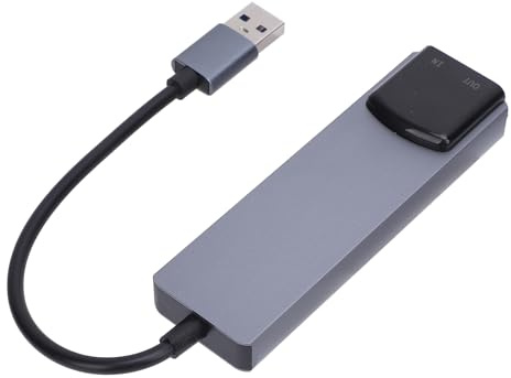 Zerodis Periferiche Audiovisive Riduzione del Rumore 5.1 Adattatore per Scheda a 7.1 per Home Theater e Giochi Scheda USB Esterna