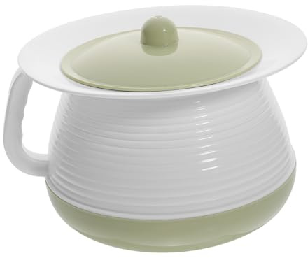 TOVINANNA Pot de Chambre Urinoir Portable en Plastique Robuste Couvercle Anti-Odeurs pour Garçon et Filles et Personnes Âgées Usage Intérieur et Extérieur Réutilisable
