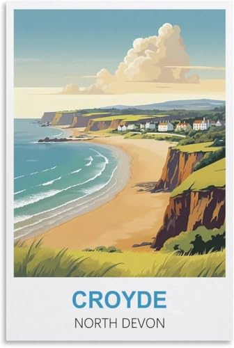 1000(75x50cm) Piece Paper Adult Jigsaw Puzzle, Croyde North Devon | Adult Stress Relief Toy