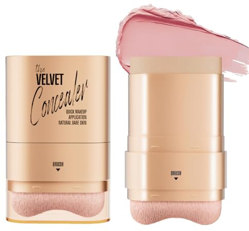 JHAZUN 2 Piezas Corrector En Barra 2 En 1, Concealer, Corrector Doble Embout, Corrector Base Stick, Tono Oscuro, Cubre Imperfecciones, Resistente Al Agua