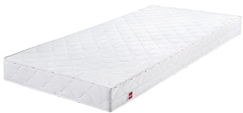 Abeil - Matelas en Mousse AB100+ - Mémoire de Forme - Dureté Ferme H3 - Housse Microfibre Ultra Douce, Amovible & Lavable en Machine - Certifié Oeko-Tex - Blanc, 90 x 190 cm