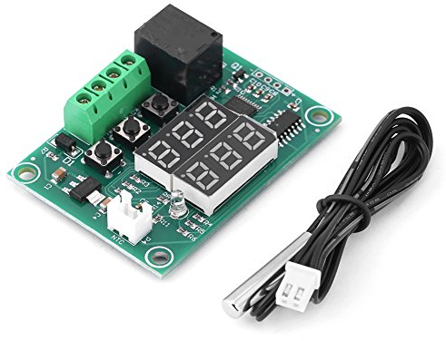 Digital-Thermostat-Modul Mikro-DC 12V-50 ℃ bis + 110 ℃ Temperaturregler-Brett, Elektronischer Temperatursteuermodul-Schalter, 10A Relais Sensor-Sonde Doppel-LED-Anzeige