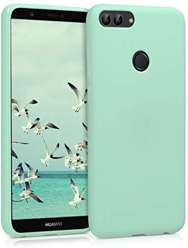 kwmobile Custodia Compatibile con Huawei Enjoy 7S / P Smart (2017) Cover - Back Case per Smartphone in Silicone TPU - Protezione Gommata - menta matt